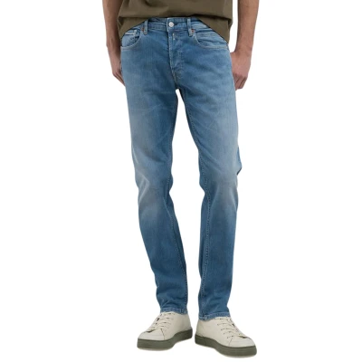 Afbeelding van Replay jeans heren Grover spijkerbroek normale fit lichtblauw effen 29/34