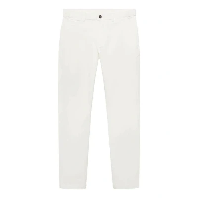 Afbeelding van Mango Prato Chino offwhite, Heren, Maat: 42, Off white