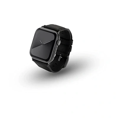 Afbeelding van JT Berlin Watchband Wannsee Horlogeband 42 mm, 44 45 49 mm M Zwart, Space grijs Watch Series 1, 2, 3, 4,