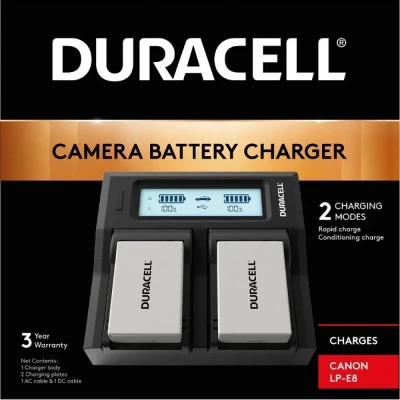 Afbeelding van Duracell LED Dual DSLR Battery Charger