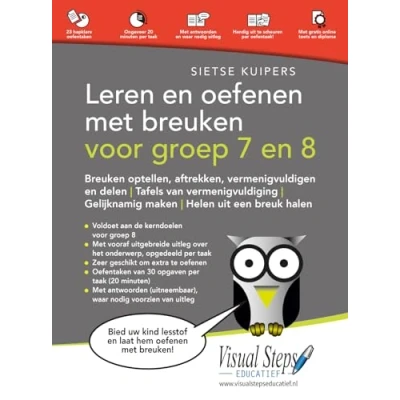 Afbeelding van Leren en oefenen met breuken voor groep 7 8 (Paperback)
