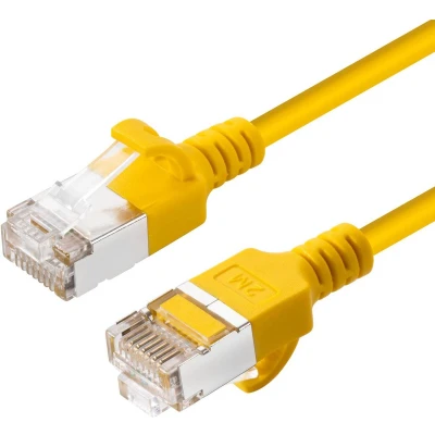 Afbeelding van Microconnect V FTP6A075Y SLIM netwerkkabel Geel 7,5 m Cat6a U/FTP (STP)