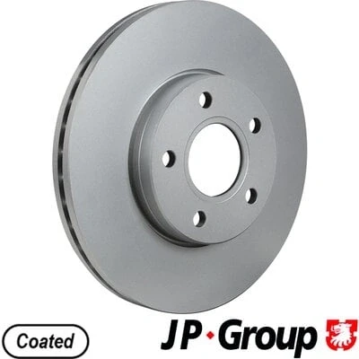 Afbeelding van JP GROUP Remschijf FORD: FOCUS 3, 2, 3 Turnier, VOLVO: V50, C30, S40 II Vooras 278mm 25mm 5 Geventileerd Gecoat 1563104800 1223663,1223665