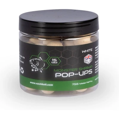 Afbeelding van Nash Monster Shrimp Pop ups White 12mm (75g)