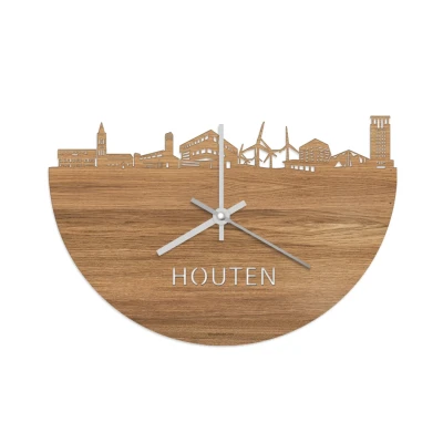 Afbeelding van Skyline Klok Houten Eiken