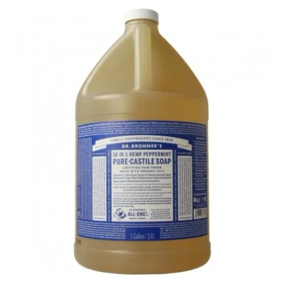 Afbeelding van Dr Bronners Liquid Soap Peppermint, 3785 ml