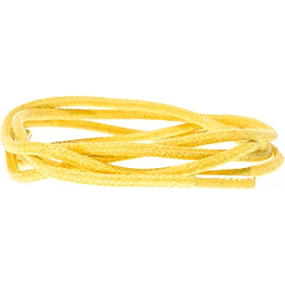 Afbeelding van Cordial schoenveters Geel wax dun rond veterlengte 75 cm 4 6 gaatjes
