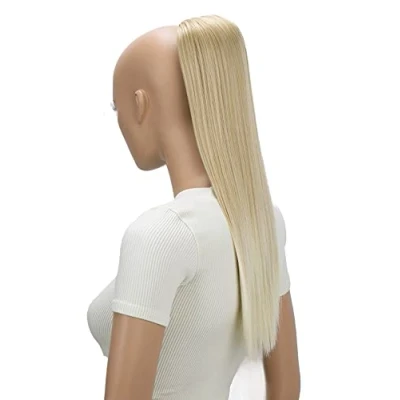 Afbeelding van CAISHA 55cm Pruik Vlecht Paardenstaart Haarextensies Glad Blond Mix PH509