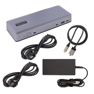 Afbeelding van StarTech.com USB C Docking Station, Multi Monitor Dock, HDMI/DP/DP Alt mode, 3x 4K30 / 2x 4K60