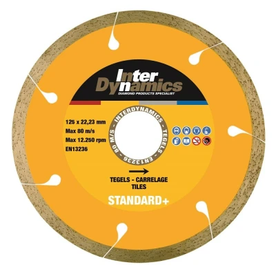 Afbeelding van Interdynamics diamantzaagblad tegel Standard+ 115 x 22,2 mm