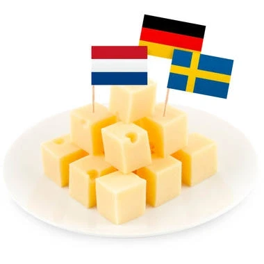 Afbeelding van Prikkers vlag Internationaal 50 stuks