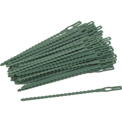 Afbeelding van Meister 9970200 Plantenbinders, 50 x 170 mm, praktische set van 100 stuks, met flexibele draadkern, voor tuin, huishouden en hobby, kunststof, multifunctionele binders, draaibinders, universele