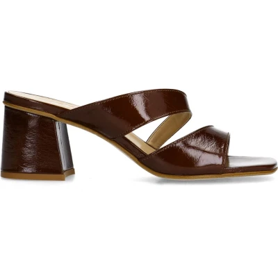 Afbeelding van Sacha Bruine Sandalen Met Hakken (Maat 36, Leer)