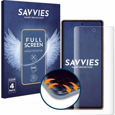 Afbeelding van Savvies Screenprotector voor Google Pixel 7a Folie Beschermfolie transparant volledig dekking (4 Stuks)