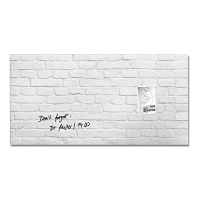 Afbeelding van Glasmagneetbord Sigel Artverum 910x460x15mm White Klinker