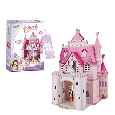 Afbeelding van Kinderknutsels l 3D puzzel voor Kinderen Prinsessenkasteel 95 Stukjes en 524 Stickers Speelgoed Vanaf 5 Jaar Ouder