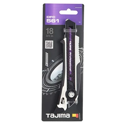 Afbeelding van Tajima TAJ DFC561W DORA FIN Cuttermes met RAZAR BLACK lemmet, vastzetschroef en vin,