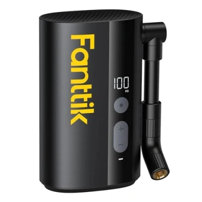 Afbeelding van Fanttik X9 Ace Bike Pump 150PSI Snelle draagbare bandenpomp, Coreless oplaadbare elektrische fietspomp, automatische stop, met Presta en Schrader ventiel voor E bike, mountainbike, stadsfiets,