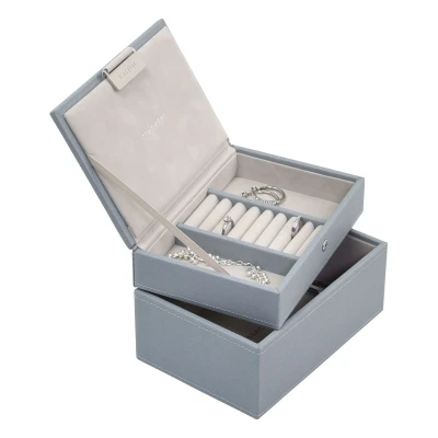 Afbeelding van STACKERS sieradendoos mini DUSKY BLUE