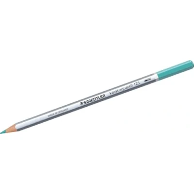 Afbeelding van Staedtler 125 54 karaat aquarel kleurstift, waterverfbaar, 6 stuks in kartonnen etui, Frans groen