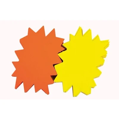 Afbeelding van Agipa, Labels, Signaaletiketten &quot;Star&quot;, geel/oranje, 80 x 120 mm