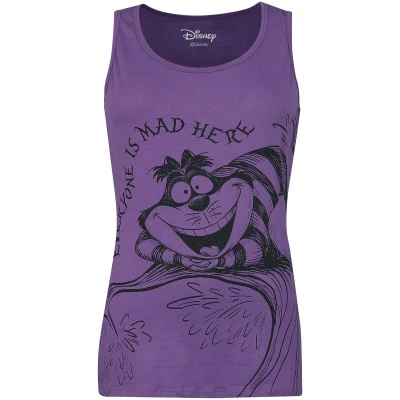 Afbeelding van Alice in Wonderland Grinsekatze Top lila S