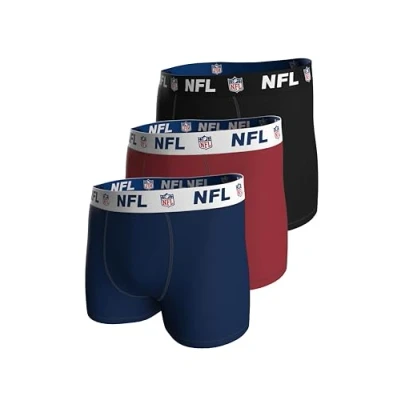 Afbeelding van NFL SHIELD Boxers 3 pack Navy/Rood/Zwart Maat S
