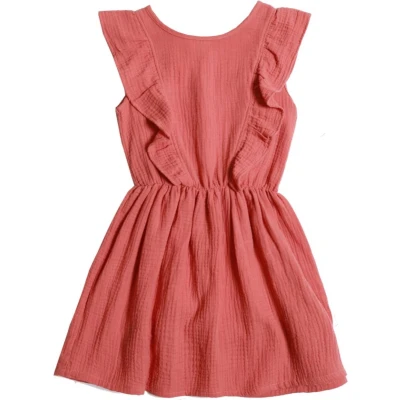 Afbeelding van Alwero Jurk Ruffles Terra Cotta 116 122