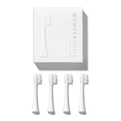 Afbeelding van WonderSmile Reserveborstels voor sonische tandenborstel (hard, wit, 4 stuks) borstelkoppen
