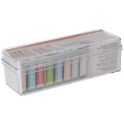 Afbeelding van Gütermann Transparant (200x62x78mm) Naaien Draad Opslag Doos voor 27 Spoelen 1 Stuk