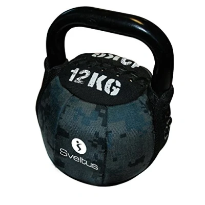 Afbeelding van sveltus 1105 Soft Kettlebell, 12 kg, zwart, krachttraining, spiertraining, gewichten