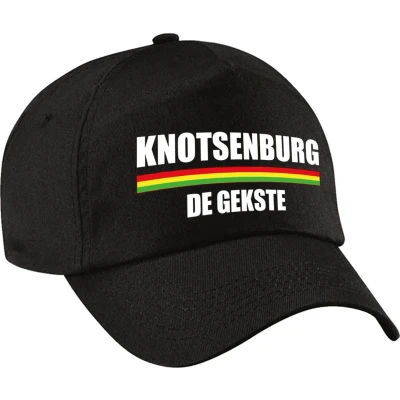 Afbeelding van Carnaval pet / cap Nijmegen Knotsenburg de gekste zwart voor dames en heren Verkleedhoofddeksels