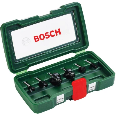 Afbeelding van Bosch set HM houtfrezen 6 delig Diameter mm