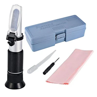 Afbeelding van Antivries Refractometer voor Glycol, Antivries, Koelmiddel en Batterijzuur. Tester het meten van Vriespunt Automobiel de Conditie Batterijvloeistof