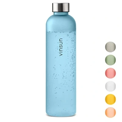Afbeelding van Vinsun Drinkfles 650ml Roze Herbruikbaar, BPA Vrij, Tritan, Lekvrij Duurzame Waterfles voor Sport, School, Gym, Outdoor, Uni, Fiet, Kantoor