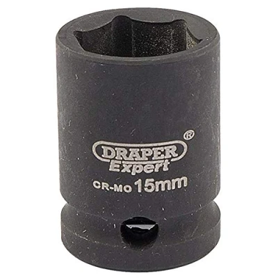 Afbeelding van Draper 6875 3/8&quot; vierkante aandrijving Hi Torq 6 Point Impact Socket, 15 mm grootte