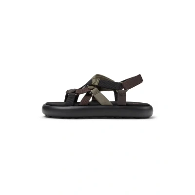 Afbeelding van Camper Flota Sandalen met plateauzool, Dames, Maat: 41, Grün schwarz Textiel