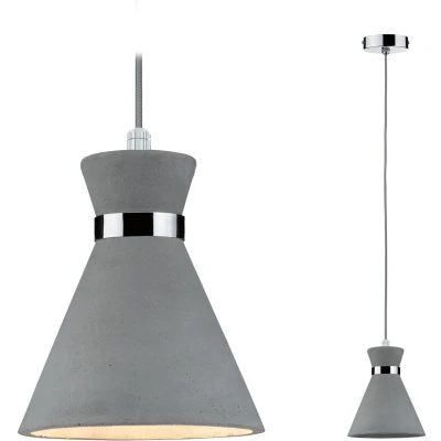 Afbeelding van Paulmann Verve 70890 Hanglamp LED E27 20 W Beton grijs, Chroom