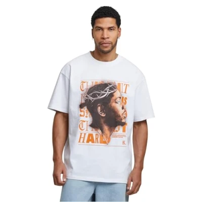 Afbeelding van Upscale by Mister Tee KDOT Oversize Tshirt print, Heren, Maat: 5XL, White