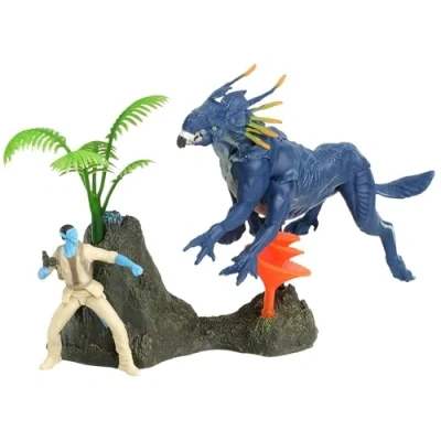 Afbeelding van Avatar W.O.P Deluxe Medium Action Figure &amp; Vehicle Jake vs Thanator