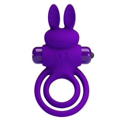 Afbeelding van Pretty Love Vibrerende Cockring met Konijnenoortjes Clitoris Stimulator