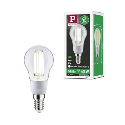 Afbeelding van Paulmann 29131 LED lamp Energielabel A (A G) E14 2.5 W Neutraalwit (Ø x h) 45 mm 100 1 stuk(s)