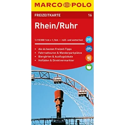 Afbeelding van MARCO POLO Freizeitkarte Rhein, Ruhr 1:110 000