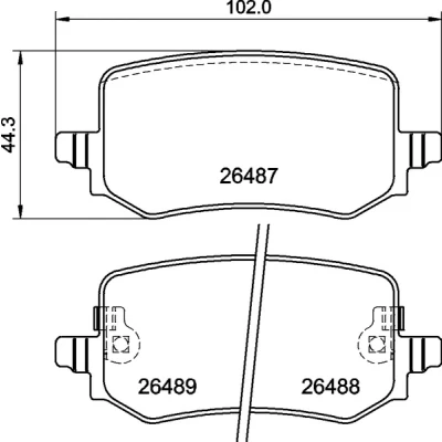 Afbeelding van Brembo Remblokset P 30 139