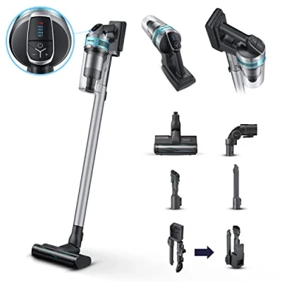 Afbeelding van Samsung Jet 75 turbo Zakloos 0,8 l 550 W Zwart, Chroom, Muntkleur, Blauwgroen