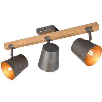 Afbeelding van Trio Leuchten Bell Plafondspot 3x E14 Antiek Nikkel