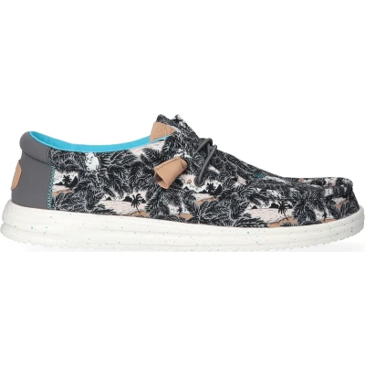 Afbeelding van HEYDUDE Wally H2O Heren Instappers Tropical Black/Tropical Maat 46