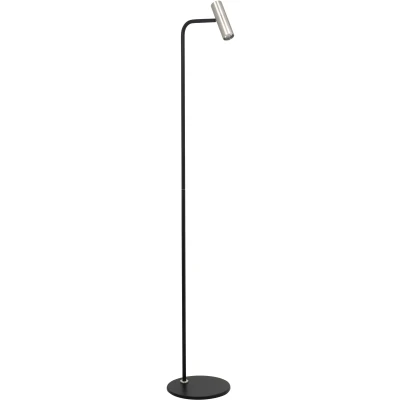 Afbeelding van Trend Modern Vloerlamp 1 lichts Zwart/Nickel