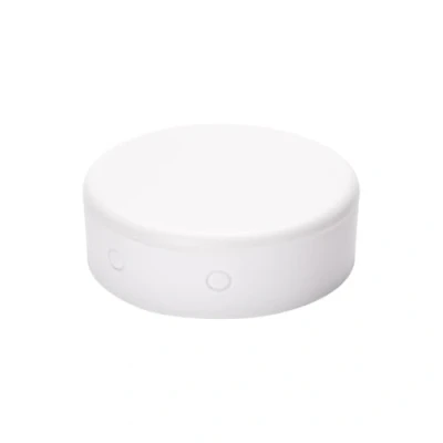 Afbeelding van verdeeldoos PVC zilver baldakijn plafonddoos rozet afdekking wit