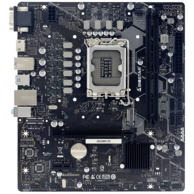 Afbeelding van BioStar H610MH D5 Moederbord Socket Intel 1700 Vormfactor Micro ATX chipset Intel® H610